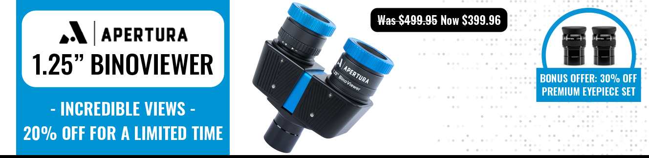 Apertura 1.25" Binoviewer and Eyepiece Set Sale