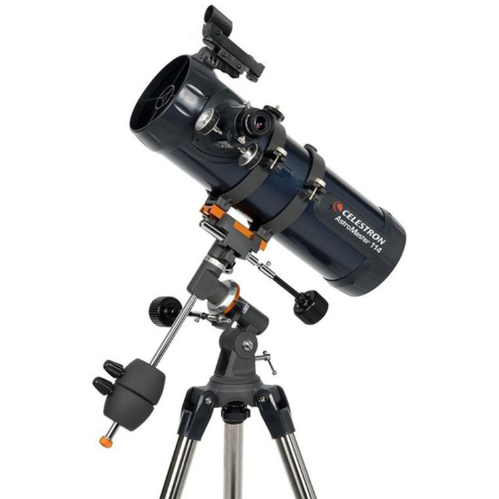 Celestron AstroMaster 114 EQ - 114 mm Newtonian Reflector Telescope on Equatorial Mount