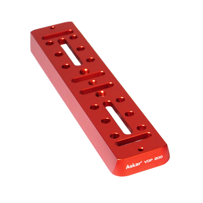 Askar Universal Vixen-Style 200mm Dovetail Plate - Red 