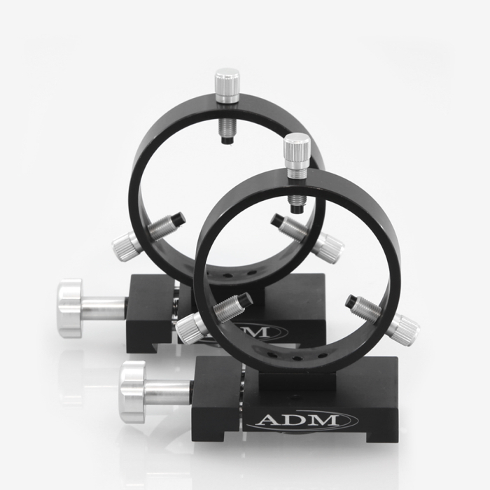 ADM Accessories 90 mm Guidescope Ring Set for D Series Dovetail Bars ADM Accessories Guidescope Ring Set for Losmandy D Series Dovetail Bars - 90 mm