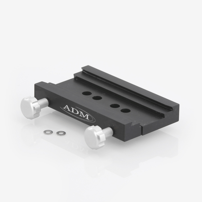 ADM Dual Series Saddle Plate with 6 mm Counterbored Holes ADM Accessories Dual D  V Series Dovetail Saddle for Losmandy GM8  Select Takahashi Mounts