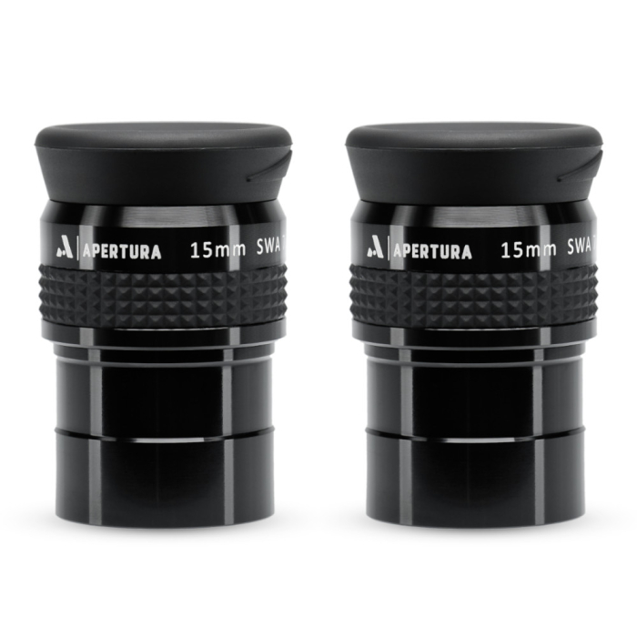 Apertura Super Wide Angle 15 mm 70deg 1.2534 Eyepiece - Set of Two