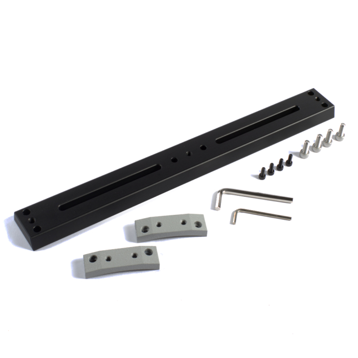 Apertura 6 Classical Cassegrain V Style Dovetail Plate w Grey Radius Blocks