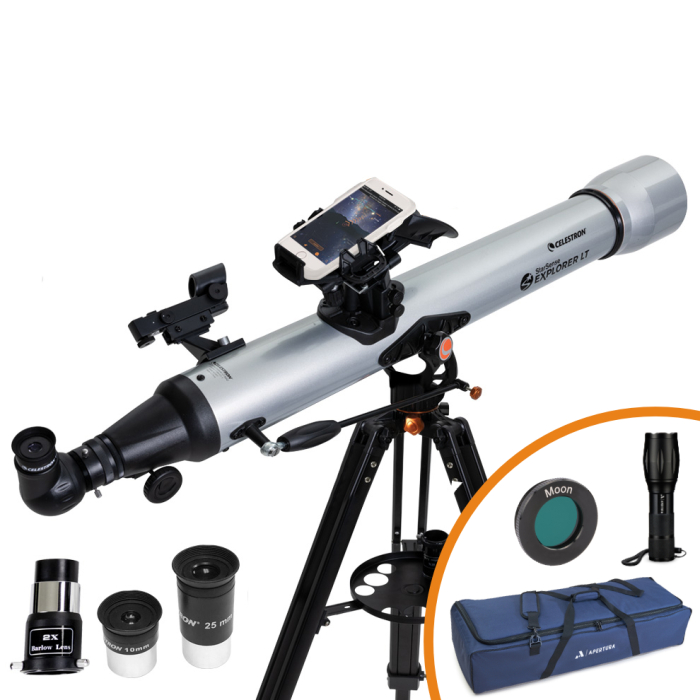 Celestron StarSense Explorer LT 80AZ Refractor Telescope Bundle