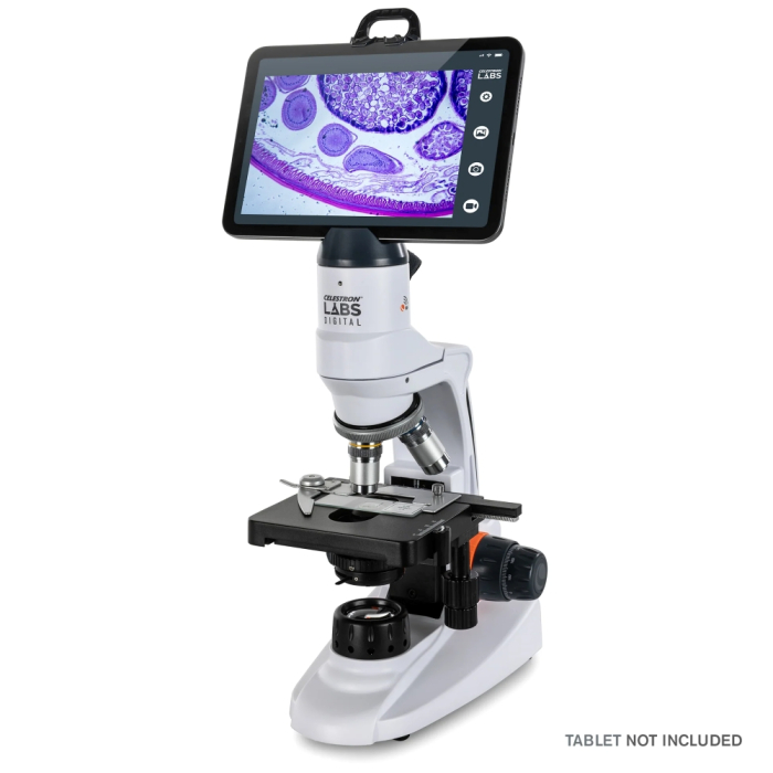 Celestron Labs Digital Wi-Fi Desktop Microscope Celestron Labs Digital Wi-Fi Desktop Microscope side profile facing left