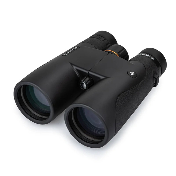 Celestron Nature DX 12x50 Binoculars - Black Celestron Nature DX 12x50 front optics facing left