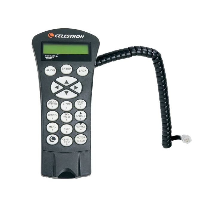 Celestron NexStar Hand Control with USB for Celestron EQ Mounts Celestron NexStar Plus Hand Controller for Celestron EQ Mounts with coiled cable