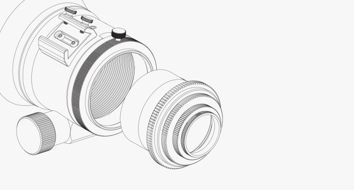 ZWO 0.7x Full-Frame Reducer for FF107 - APO Refractors