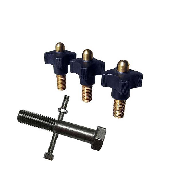 iOptron Pier Attachment Bolt  Adjustment Knobs for AZ Mount Pro  MiniTower Mounts iOptron Star Knob Set with Center Post
