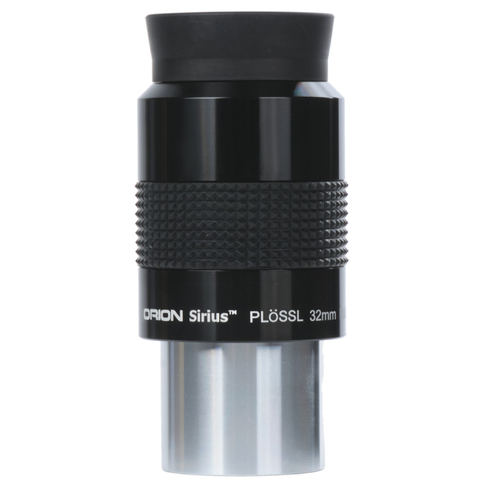 Orion 32 mm Sirius Plossl 1.25 Eyepiece Orion 32 mm Sirius Plossl 1.25 Eyepiece upright side profile