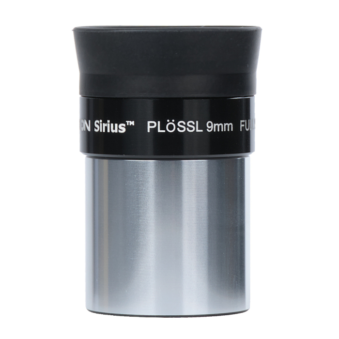 Orion 9 mm Sirius Plossl 1.25 Eyepiece Orion 9 mm Sirius Plossl 1.25 Eyepiece upright side profile