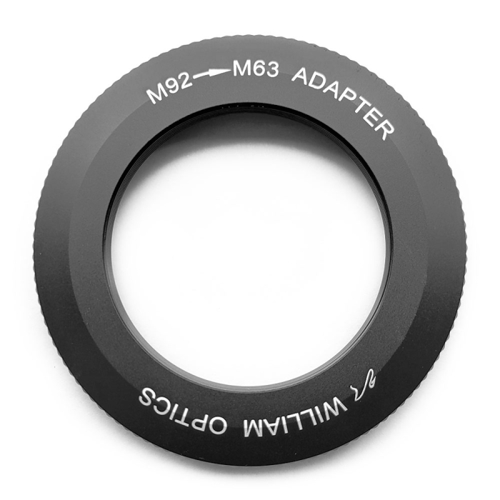 William Optics M92-to-M63 Adapter for Flat6AIII to FLT91 Telescope