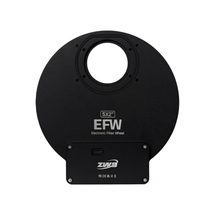 ZWO 5 Position Electronic Filter Wheel for 2 Filters 2025