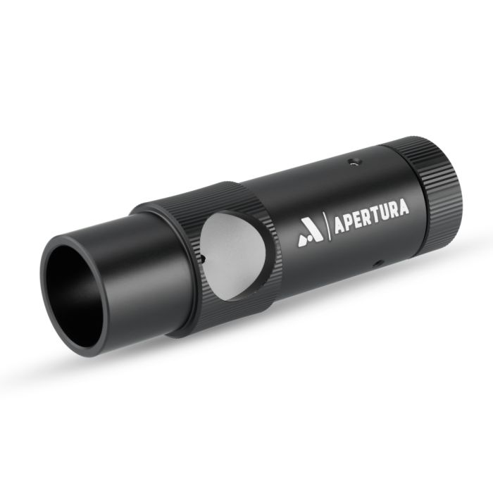 Apertura 1.25quot Laser Collimator with 45-deg Angled Face Apertura 1.25 Laser Collimator with 45 Angled Face