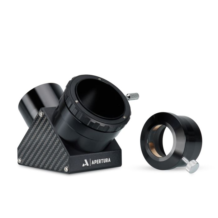 Apertura 2 Twist Lock Carbon Dielectric Mirror Diagonal Apertura 2 Click Lock Carbon Dielectric Diagonal with adapter