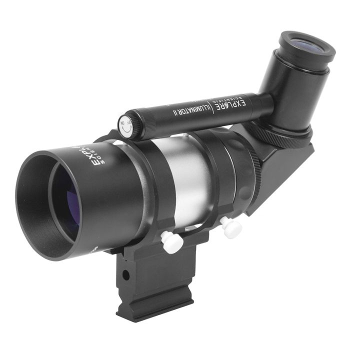 Explore Scientific 8x50 Right Angle Erect Image Illuminated Finder Scope Explore Scientific RA Erect Image Finderscope wIlluminator II