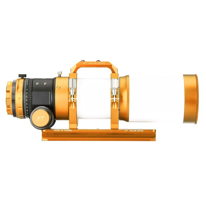 William Optics Fluorostar 91 FPL53 Triplet APO Refractor with 3.3 Rack  Pinion Focuser - Gold William Optics 91 mm FLT Apochromatic Triplet Refractor with FPL53 Lens - Gold Version