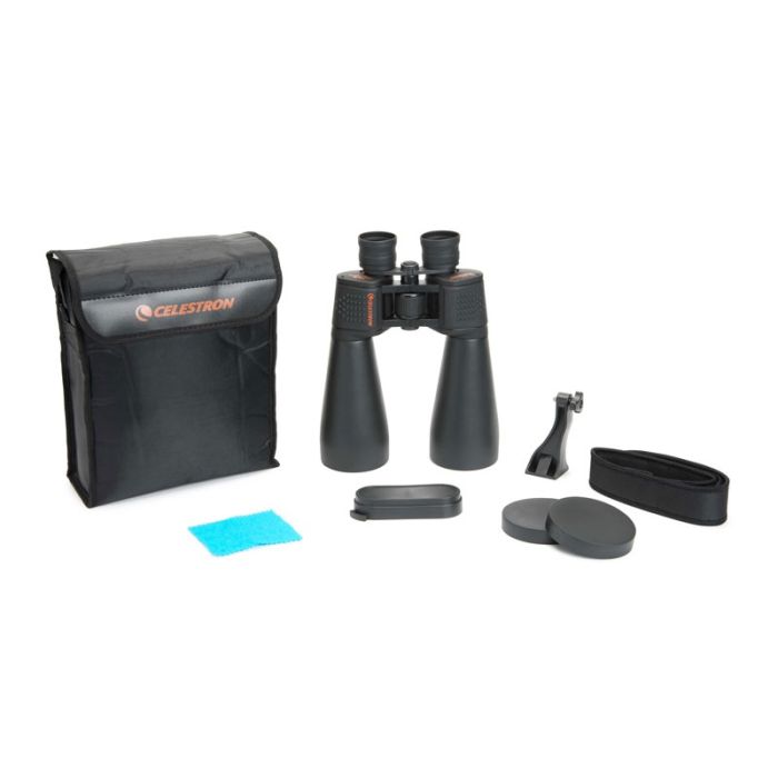 Premium Quality Black Satchel/Messenger Bag for Celestron 71009 15x70 Binoculars 