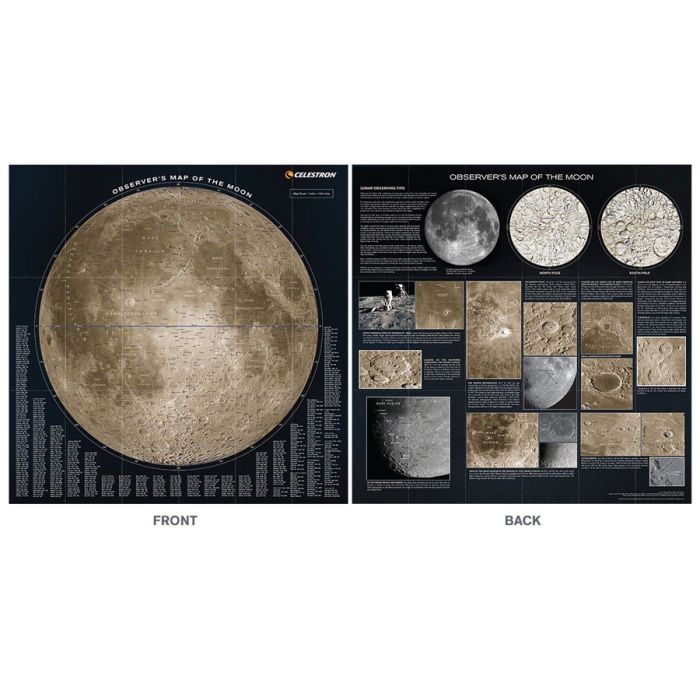 Celestron Deluxe Folding Moon Map