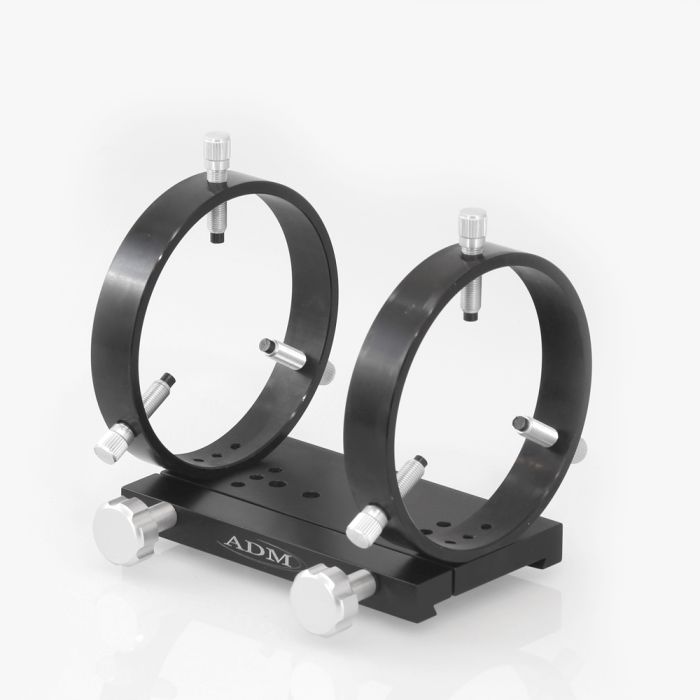 ADM Accessories 125 mm Guidescope Ring Set wSingle 7 Dovetail Adapter ADM Accessories D Series 125 mm Guidescope Rings with One 7 Dovetail Saddle Adapter 