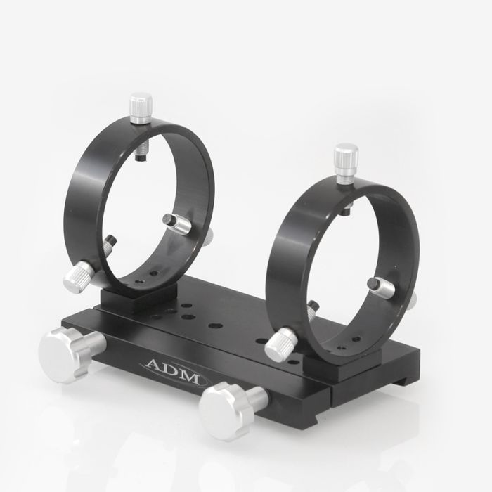 ADM Accessories 90 mm Guidescope Ring Set wSingle 7 Dovetail Adapter ADM Accessories 90 mm Adjustable Guidescope Rings with a Single 7 Dovetail Adapter