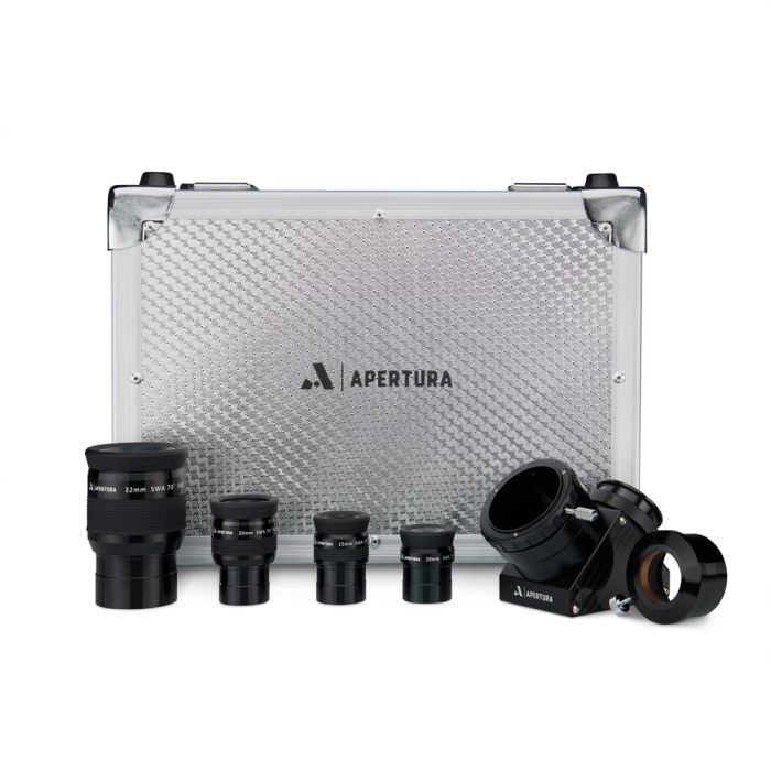 Apertura Wide Angle Eyepiece Kit with 2 SCT Quartz Diagonal  Carry Case