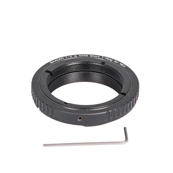Baader Wide T-Ring Set for Sony ENEX Cameras Baader Wide T-Ring for Sony ENEX Bayonet with D52iM48 to T-2 and S52