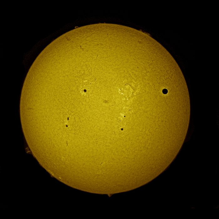An image of the Sun taken through the Coronado PST