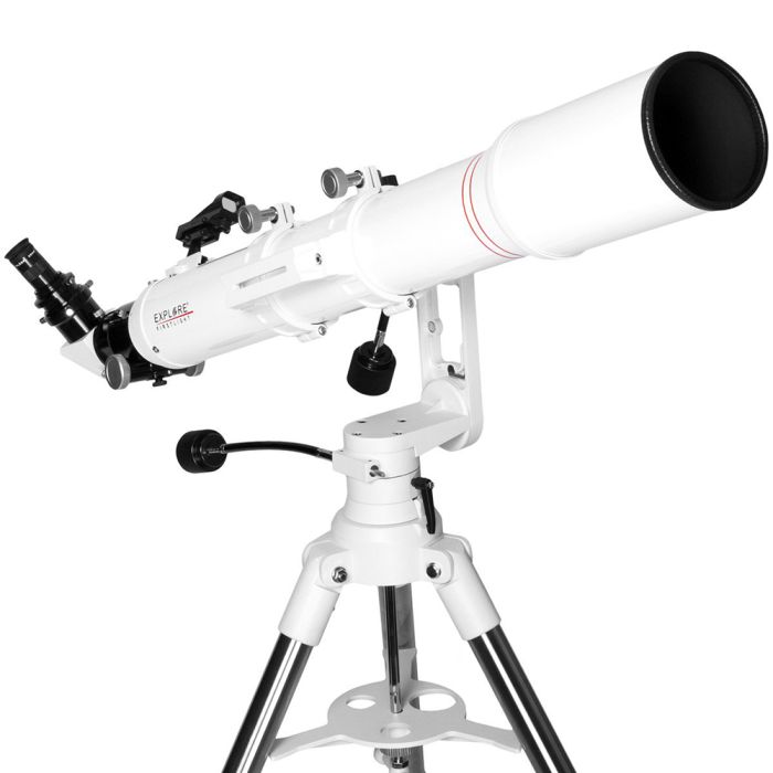 Explore Scientific FirstLight 102mm Doublet Refractor with Twilight I AltAz Mount Explore Scientific 102 mm FirstLight White Tube Refractor Telescope