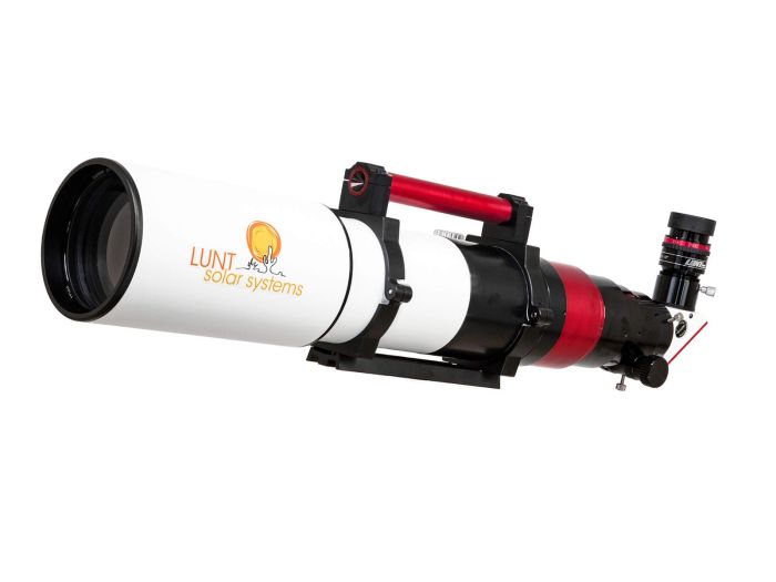 Lunt 100 mm Modular H-Alpha Solar Telescope - Observer Package Lunt LS100MT Modular Solar Telescope with B1200 blocking filter and included zoom eyepiece