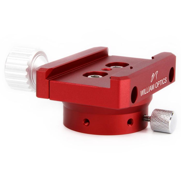 William Optics iOptron SkyGuider Pro Dec Adapter and Vixen Style Clamp - Red