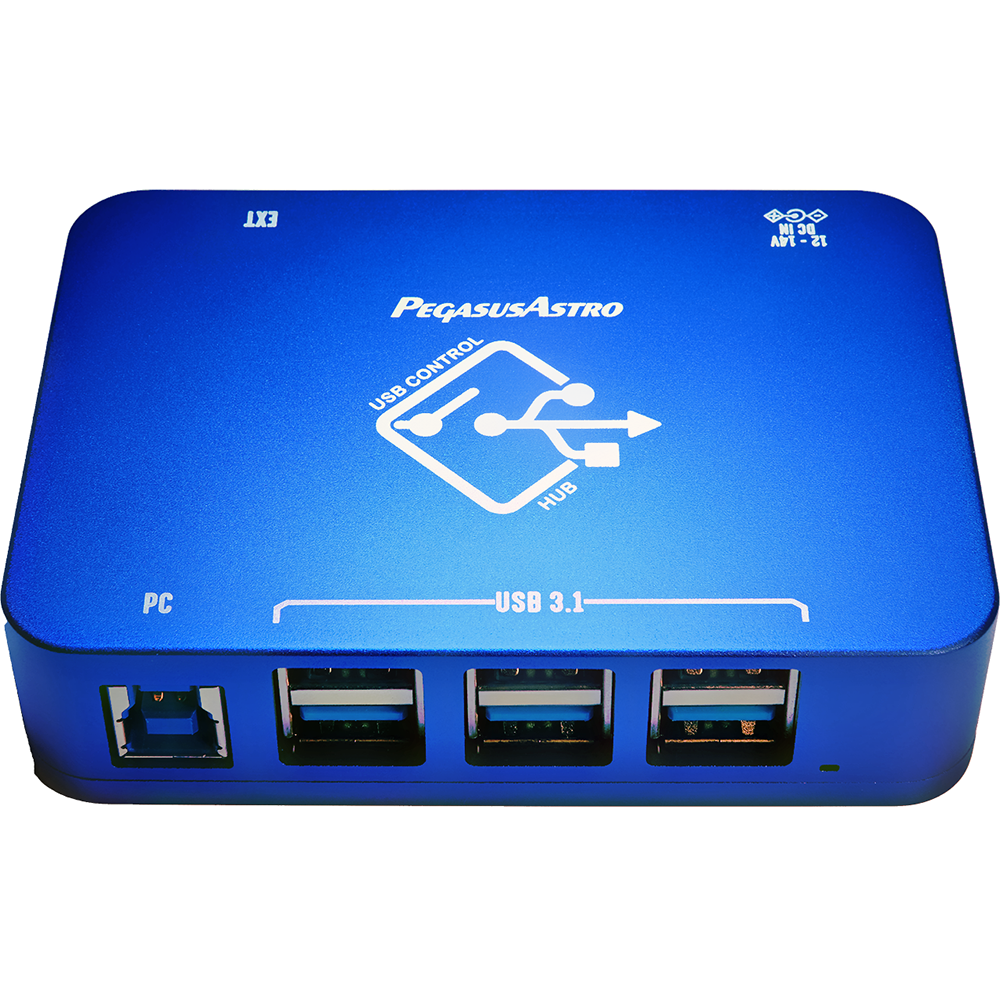 Pegasus Astro Hub with 6 Active USB 3.1 Ports and Backwards with USB 2.0 and USB 1.0 Devices | High Point Scientific