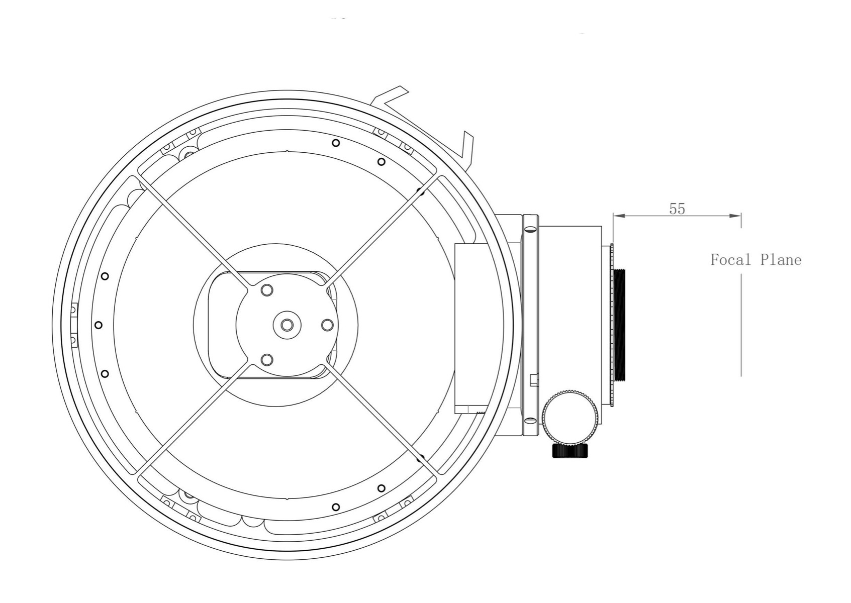 150HNT Focal Plane Drawing