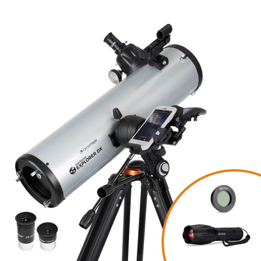 Celestron StarSense Explorer DX 130AZ Essential Telescope Bundle
