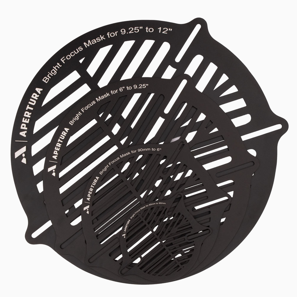 A stack of Apertura bright focus masks