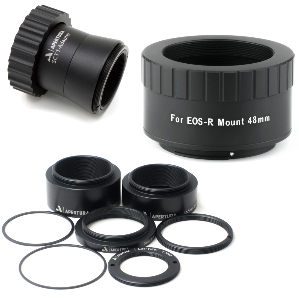 Various adapters and spacers