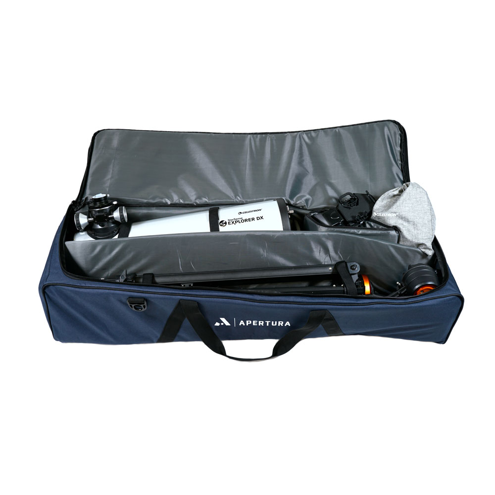 Apertura StarSense Explorer DX and LT Series Case Open with Telescopes