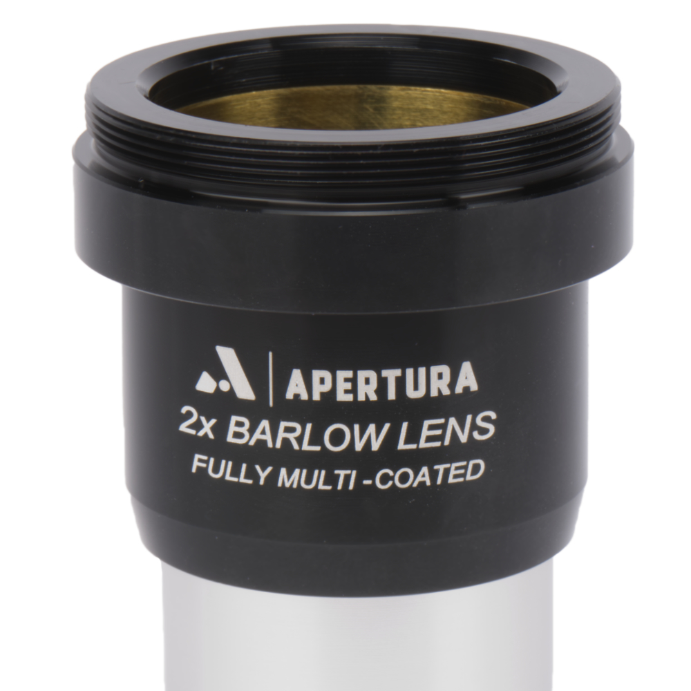2x ED Barlow lens on side up close