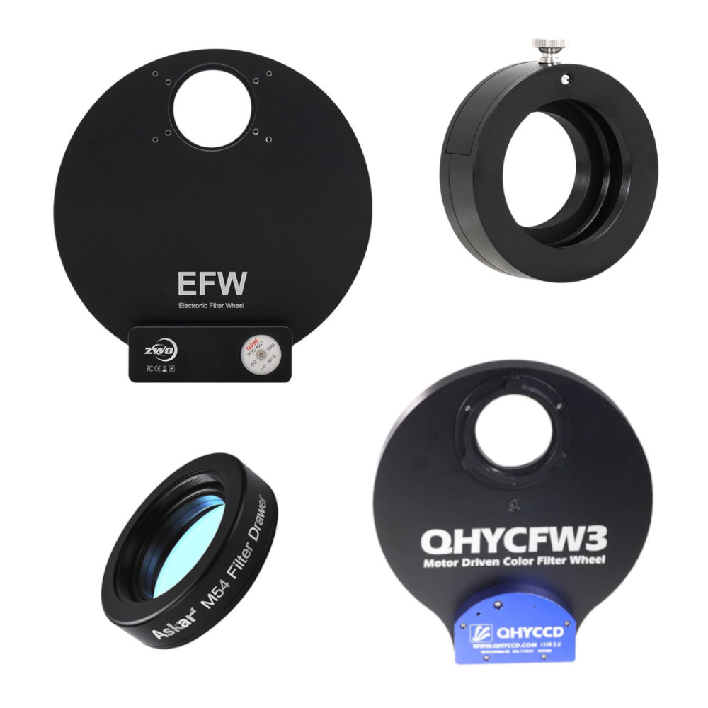 Some of the accessories that are compatible with the Apertura 2 inch LRGB astrophotography filter set