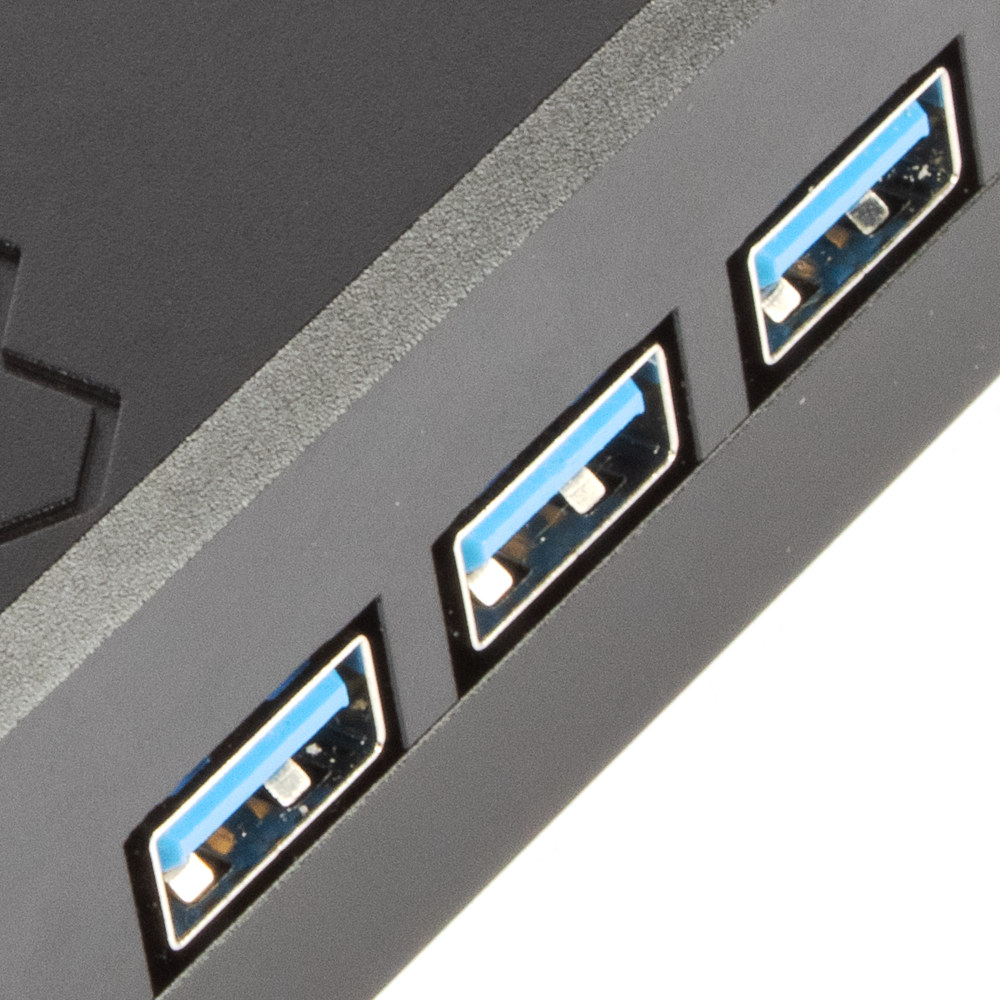 Close up of USB ports