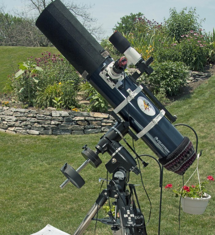 Author's Telescope in Back Yard