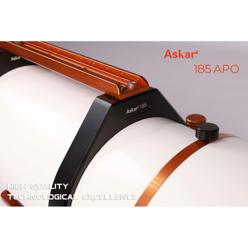 Askar 185APO Refractor Handle with Purple Background
