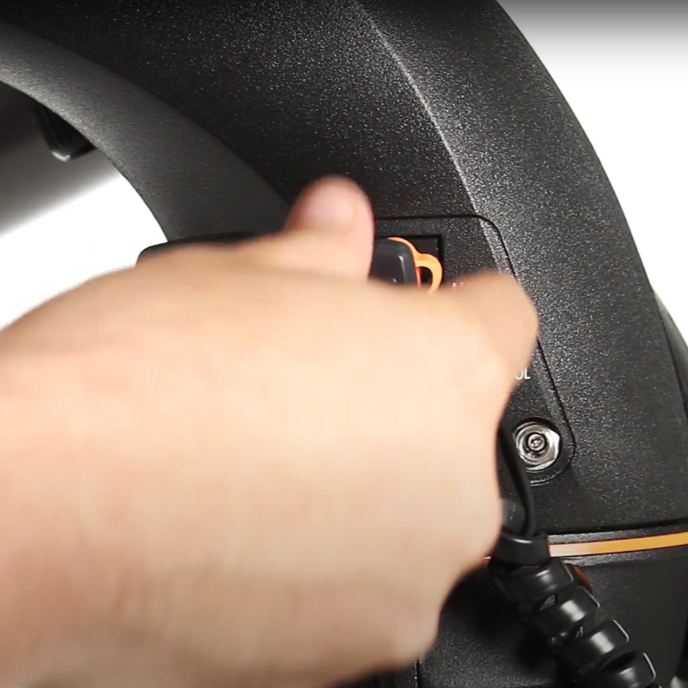 The SkyPortal WiFi Module being plugged into a mount