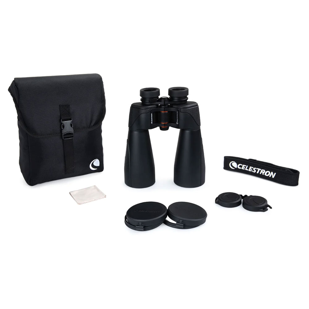 Celestron SkyMaster Pro 15x70 Binoculars package