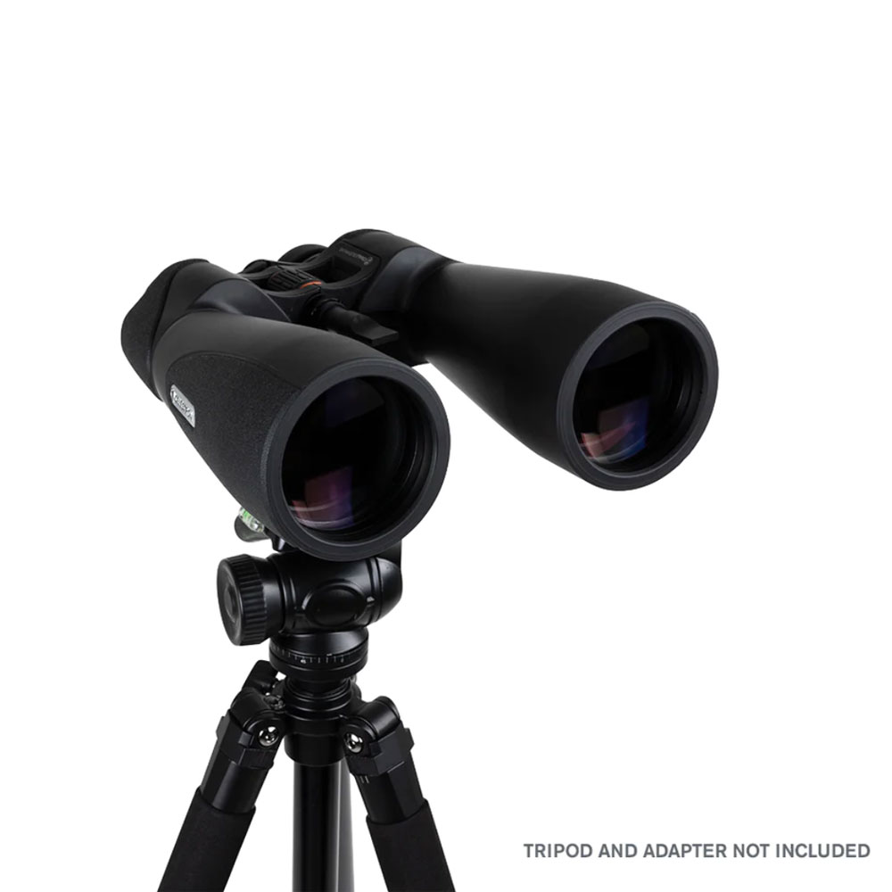 Celestron SkyMaster Pro 15x70 binoculars on tripod