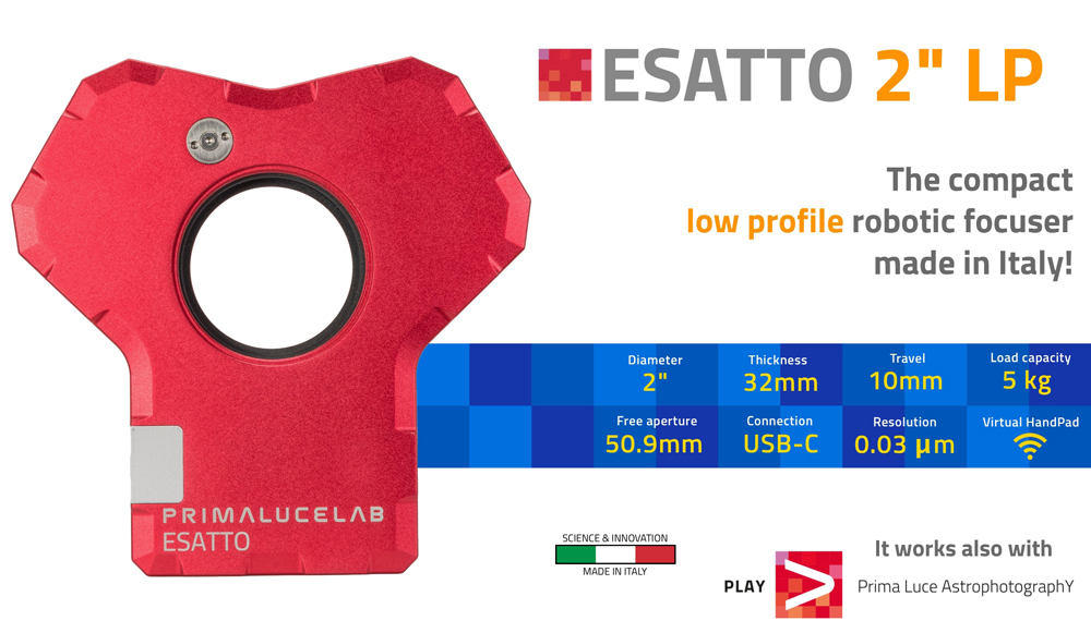 ESATTO 2 LP Robotic Focuser Made in Italy