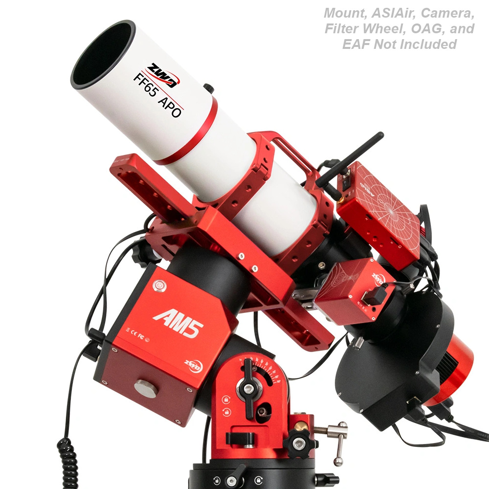 FF65 APO mounted on an AM5 with a number of other sold separately items attached