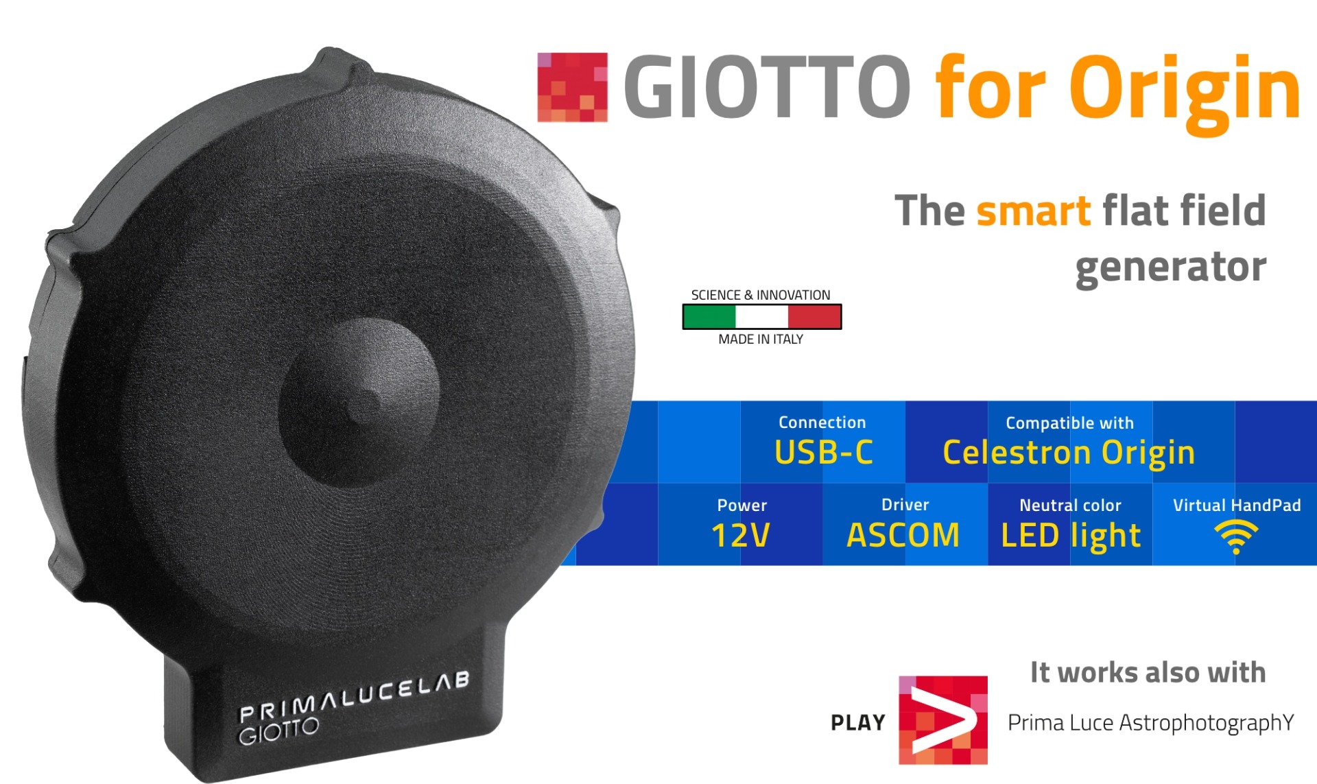 Features break down image of the GIOTTO