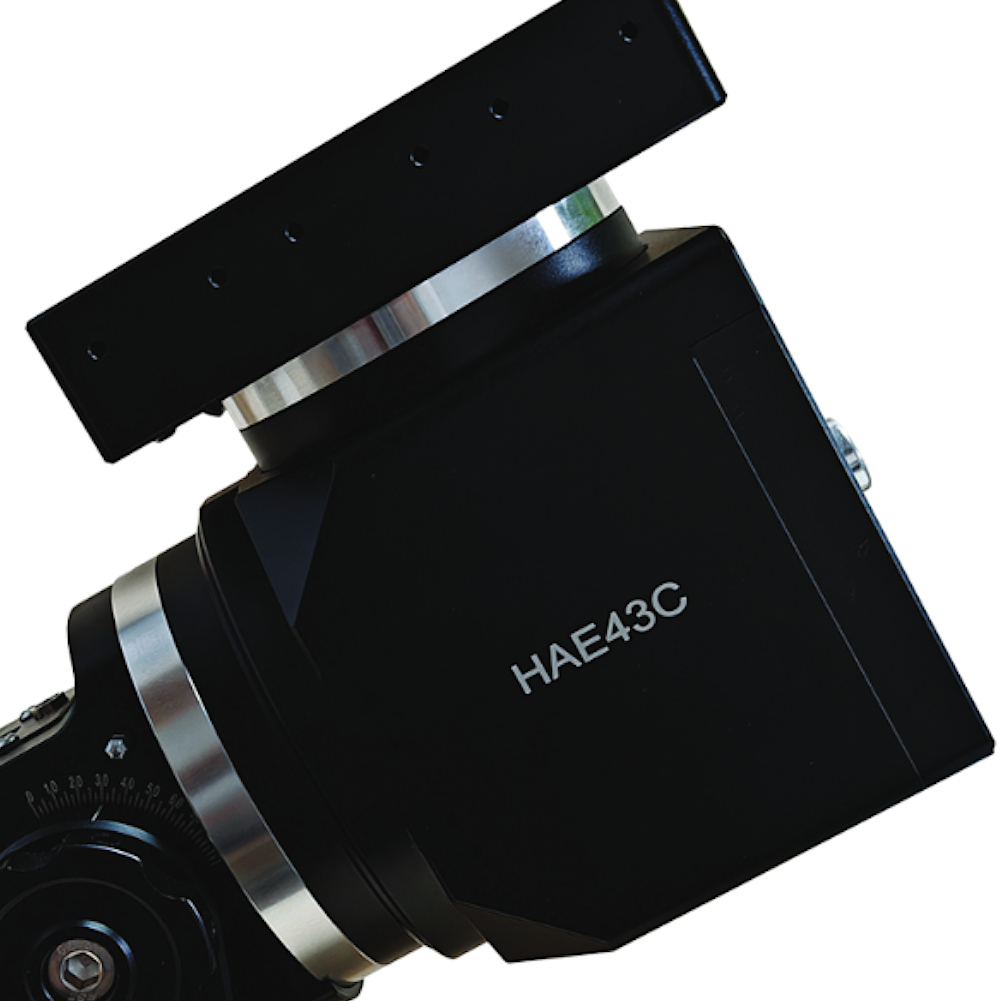 Side view of the iOptron HAE43C mount