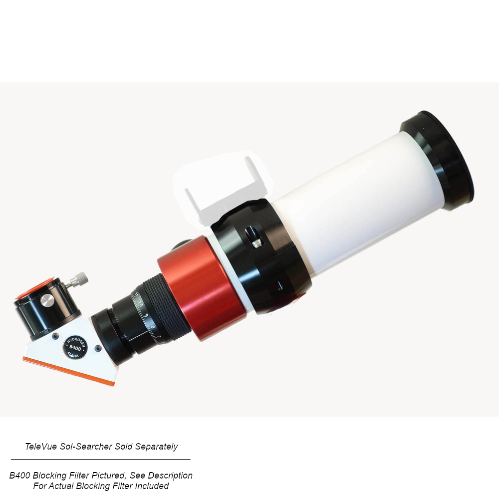 The Lunt 50 mm Telescope facing right